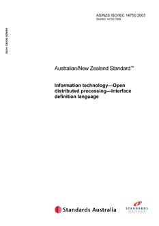 AS/NZS ISO/IEC 14750 PDF