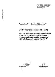 AS/NZS 61000.3.4 PDF