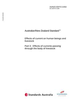 AS/NZS 60479.3 PDF