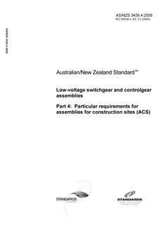 AS/NZS 3439.4:2009 PDF