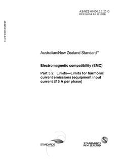 AS/NZS 61000.3.2 PDF