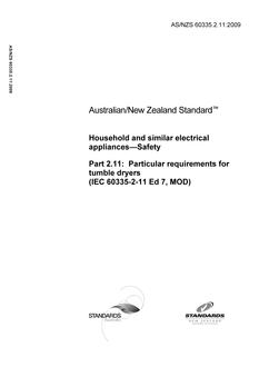 AS/NZS 60745.2.11:2009 PDF