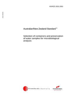 AS/NZS 2031:2001 PDF