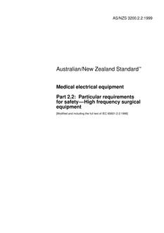 AS/NZS 3200.2.2:1999 PDF