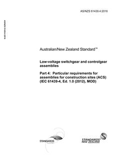 AS/NZS 61439.4 PDF