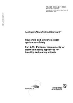 AS/NZS 60335.2.71:2002 PDF