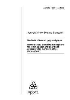 AS/NZS 1301.415S:1998 PDF