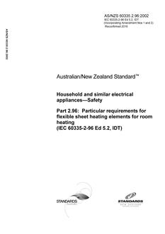 AS/NZS 60335.2.96:2002 PDF