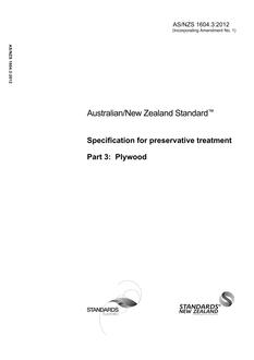 AS/NZS 1604.3:2012 PDF