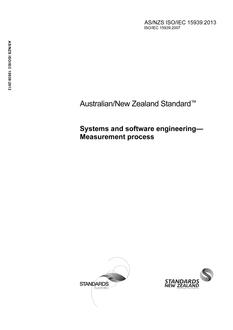 AS/NZS ISO/IEC 15939:2013 PDF