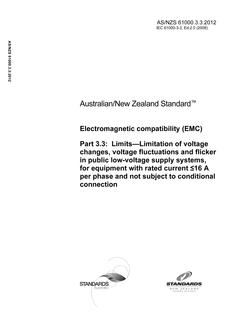 AS/NZS 61000.3.3 PDF