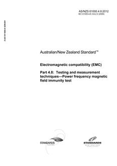 AS/NZS 61000.4.8 PDF