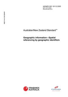 AS/NZS ISO 19112:2005 PDF