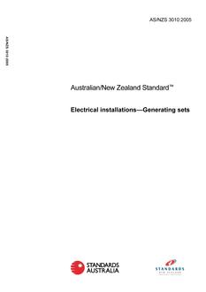 AS/NZS 3010:2005 PDF