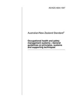 AS/NZS 4804:1997 PDF