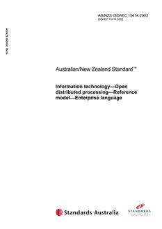 AS/NZS ISO/IEC 15414 PDF