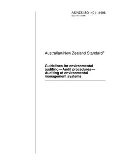 AS/NZS ISO 14011:1996 PDF