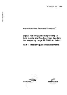 AS/NZS 4768.1:2006 PDF