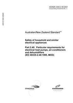 AS/NZS 3350.2.40:2001 PDF