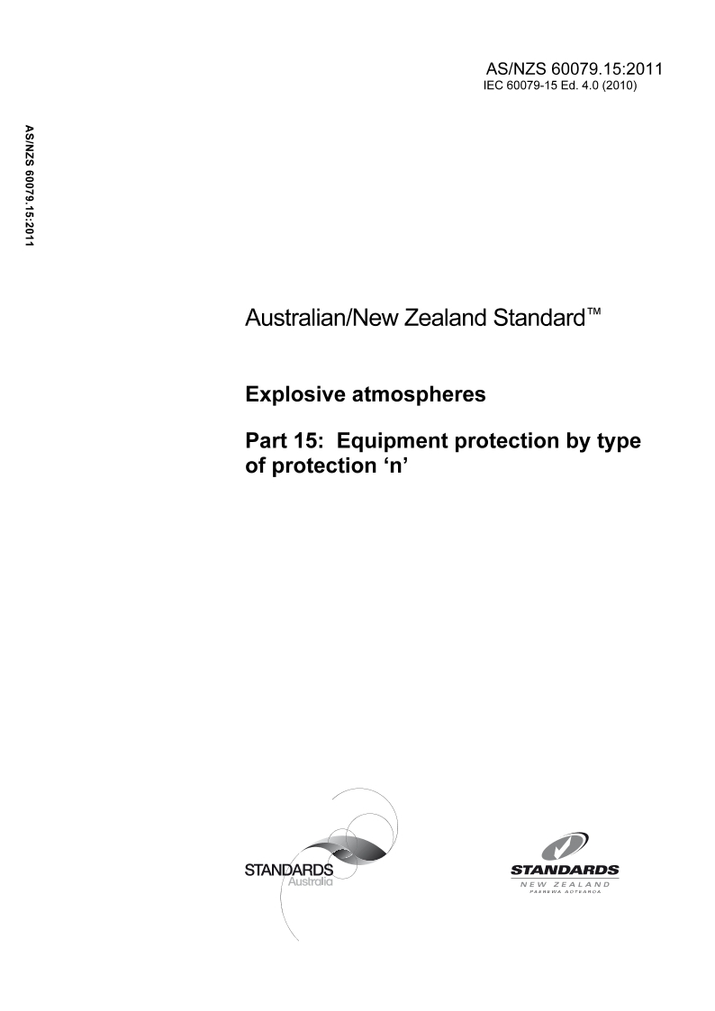 AS/NZS 60079.15:2011 PDF