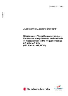 AS/NZS 4713 PDF