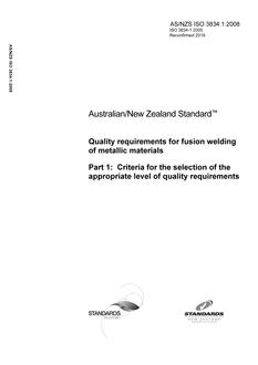 AS/NZS ISO 3834.1 PDF