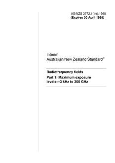 AS/NZS 2772.1(INT) PDF