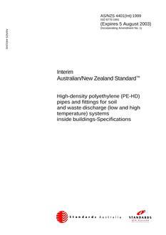 AS/NZS 4401(INT):1999 PDF