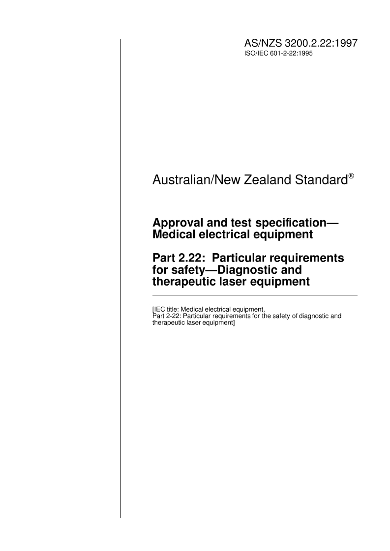 AS/NZS 3200.2.22:1997 PDF