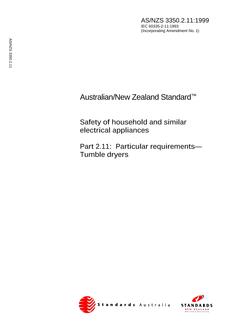 AS/NZS 3350.2.11:1999 PDF