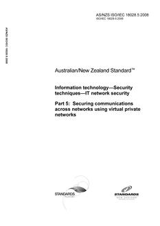 AS/NZS ISO/IEC 18028.5 PDF