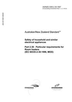 AS/NZS 3350.2.30:1997 PDF