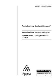 AS/NZS 1301.400S:1998 PDF