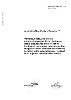 AS/NZS CISPR 12:2006 PDF