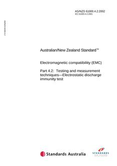 AS/NZS 61000.4.2:2002 PDF