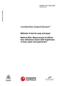 AS/NZS 1301.462S:2005 PDF