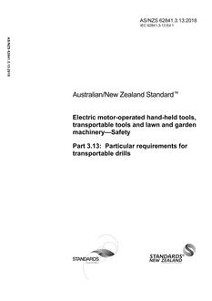 AS/NZS 62841.3.13 PDF