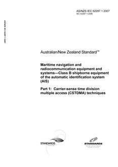 AS/NZS IEC 62287.1:2007 PDF