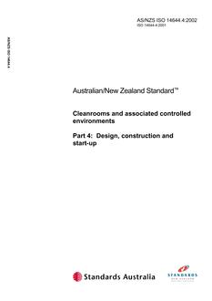 AS/NZS ISO 14644.4 PDF