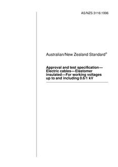 AS/NZS 3116:1996 PDF