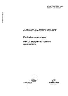 AS/NZS 60079.0:2008 PDF