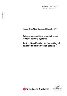 AS/NZS 3087.1:2003 PDF