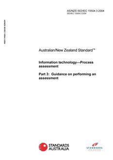 AS/NZS ISO/IEC 15504.3 PDF