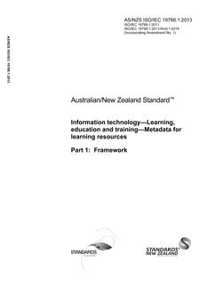 AS/NZS ISO/IEC 19788.1 PDF