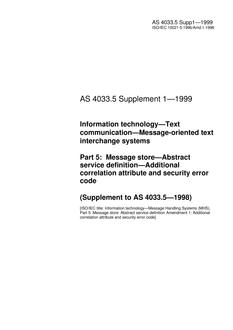 AS/NZS 4033.5 SUPP 1 PDF