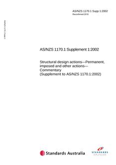 AS/NZS 1170.1 SUPP 1 PDF