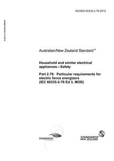 AS/NZS 60335.2.76 PDF