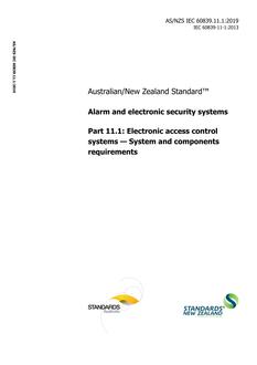 AS/NZS IEC 60839.11.1 PDF