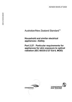 AS/NZS 60335.2.27 PDF