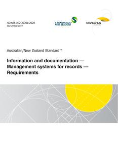 AS/NZS ISO 30301 PDF